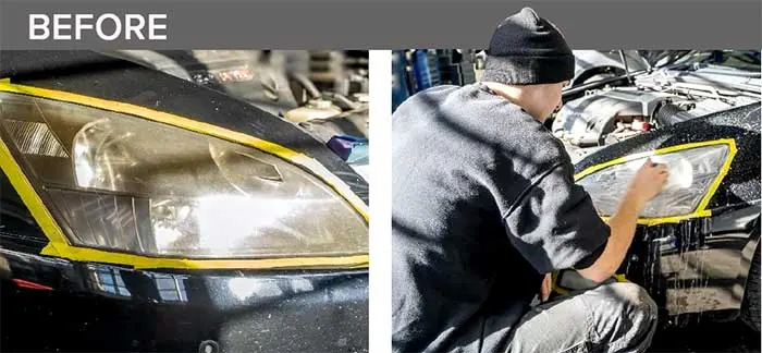 Headlight Before Restoration